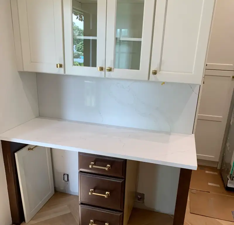 small stone counter for kitchen wall