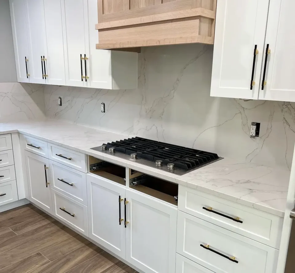 granite and stove top