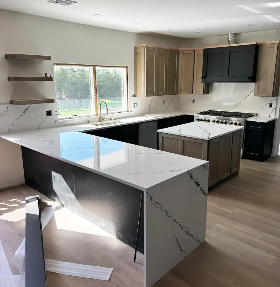 kitchen counter construction